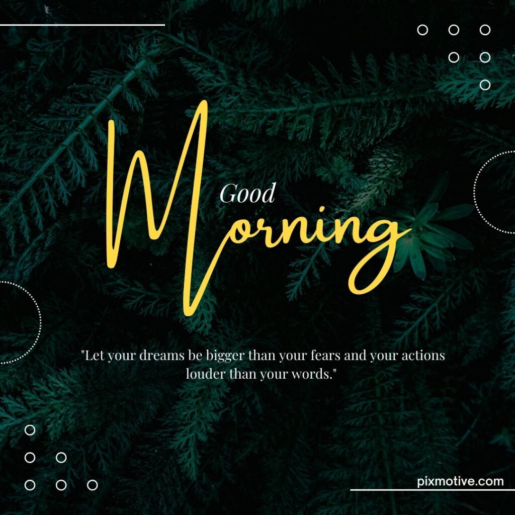 Dark green background good morning image