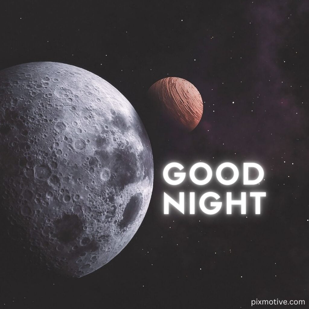 Beautiful planet good night image