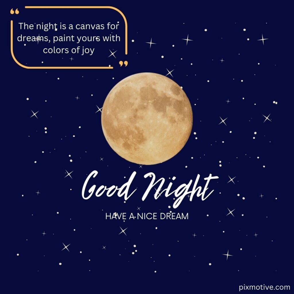 Moon in good night image