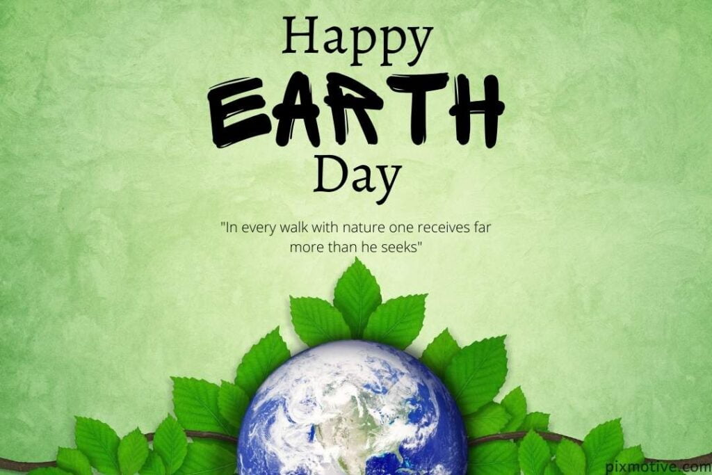 Happy earth day artistic background photo