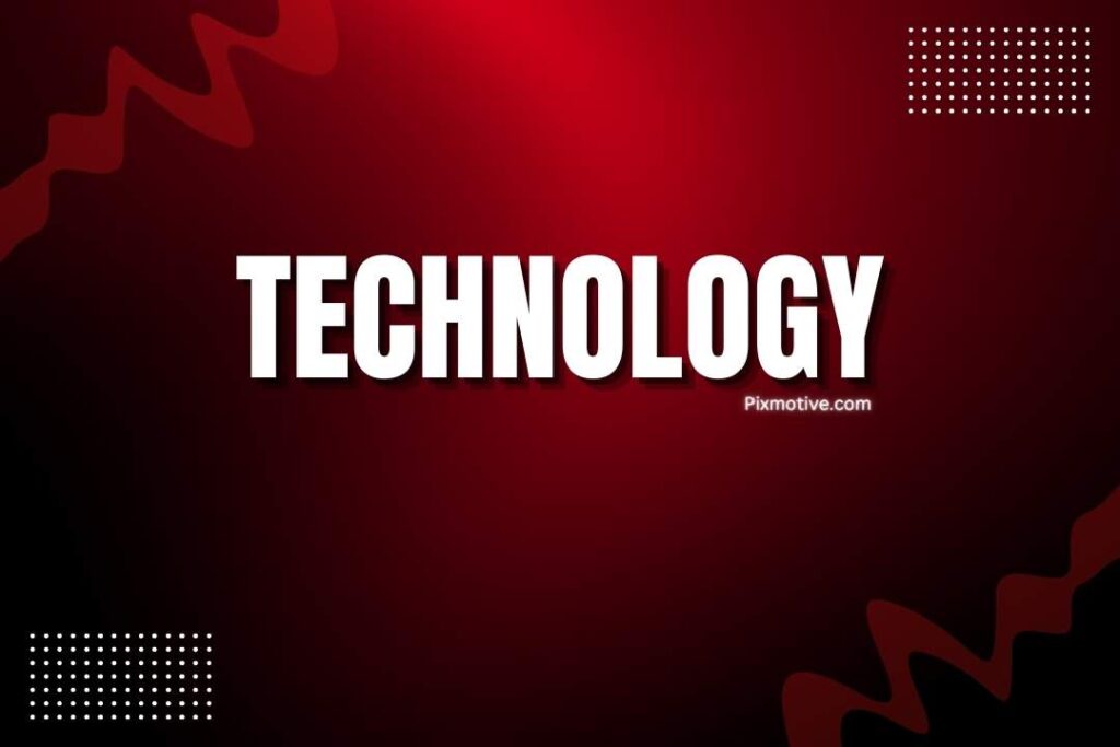 Red technology background with dot pattern